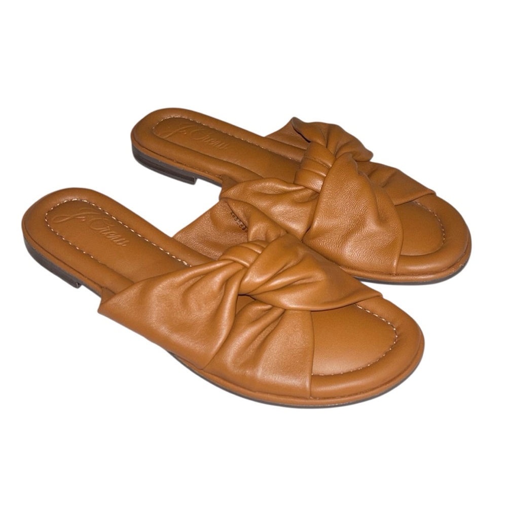 NWOT J. Crew Leather Menorca padded twist-knot sandals in size 7 - Picture 12 of 16